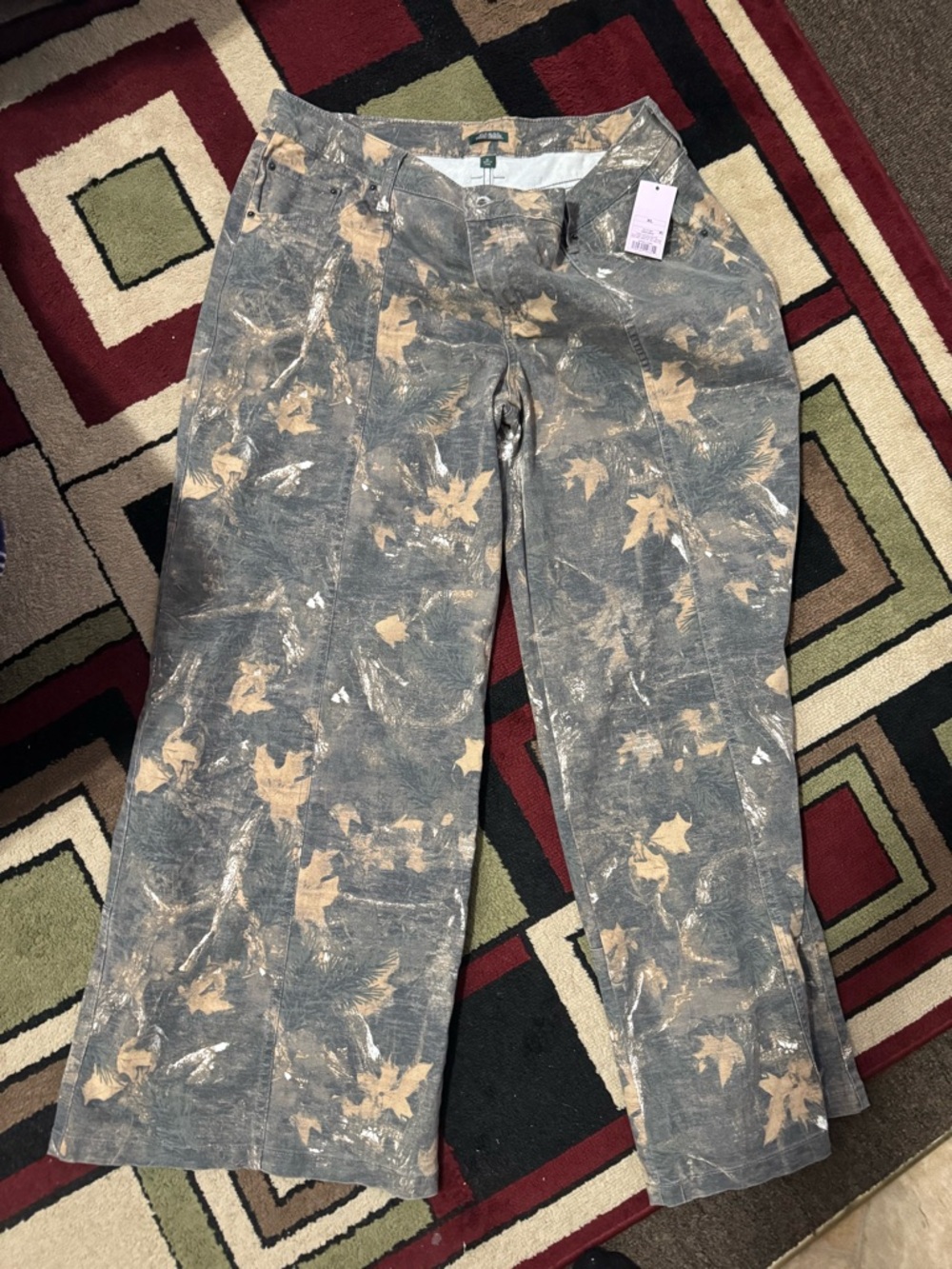 wild fable Green and Brown Camo Wide Leg Pants